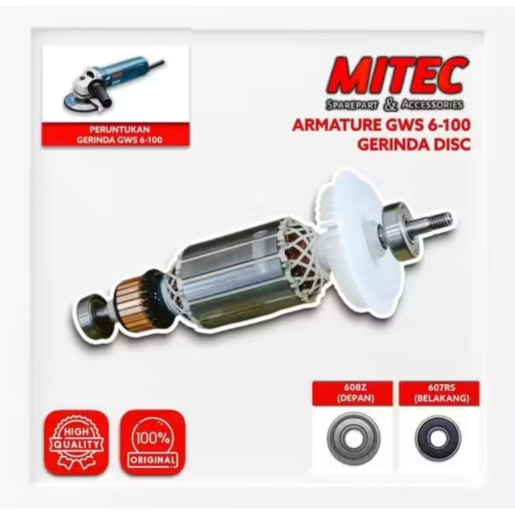 Armature Gerinda Bosch GWS 060/GWS 6-100 Angker Gerinda Bosch GWS 6-100 / 060 MITEC