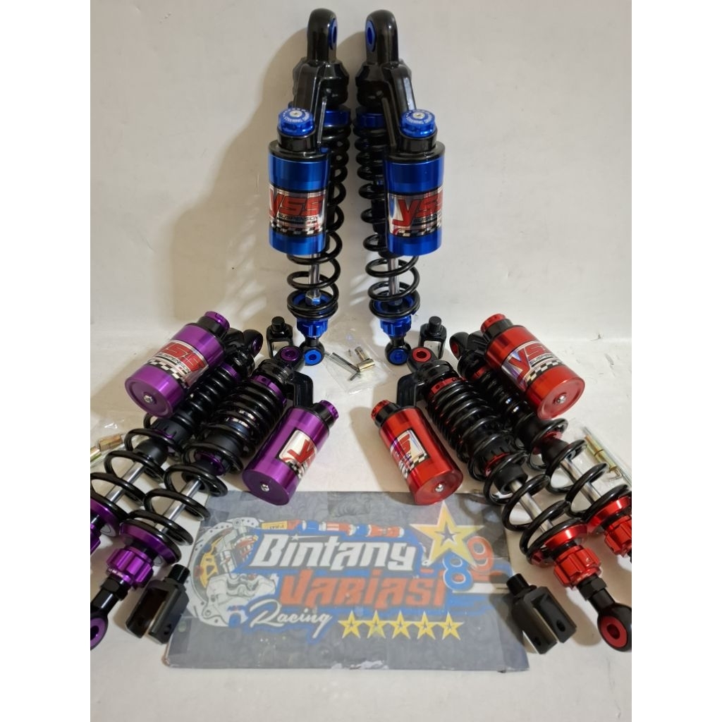 NEW DOUBLE SHOCK ~ SHOCKBREAKER COPY YSS MODEL EXTREME DOUBLE TABUNG ATAS UK 280MM -320MM -340MM FOR