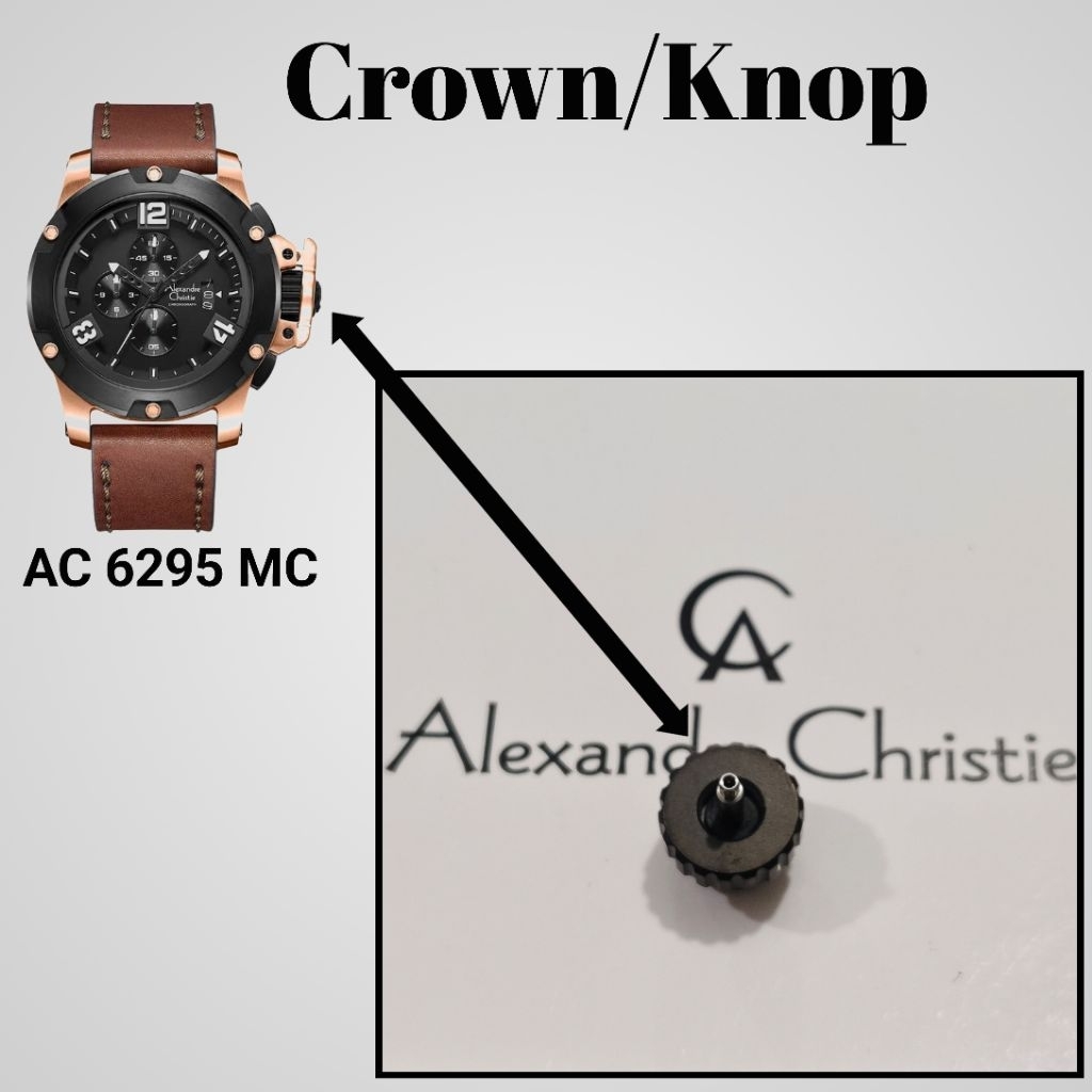Crown Jam tangan Alexandre Christie AC 6295 MC Original