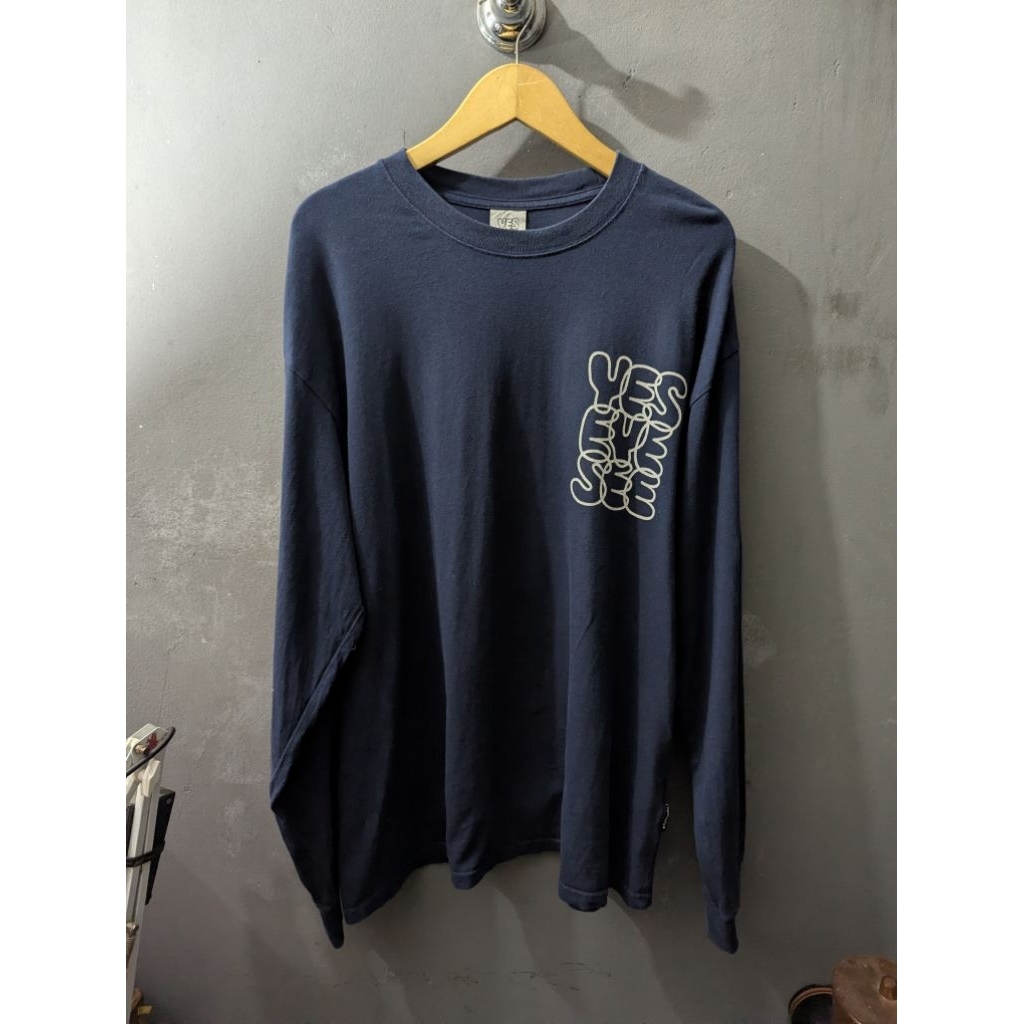 kaos YesEyeSee navy original size XL Longsleeve