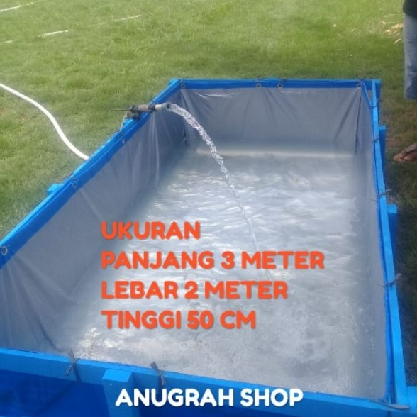 Terpal Kolam Ikan 300x200x50 A5 Kolam Terpal Budidaya