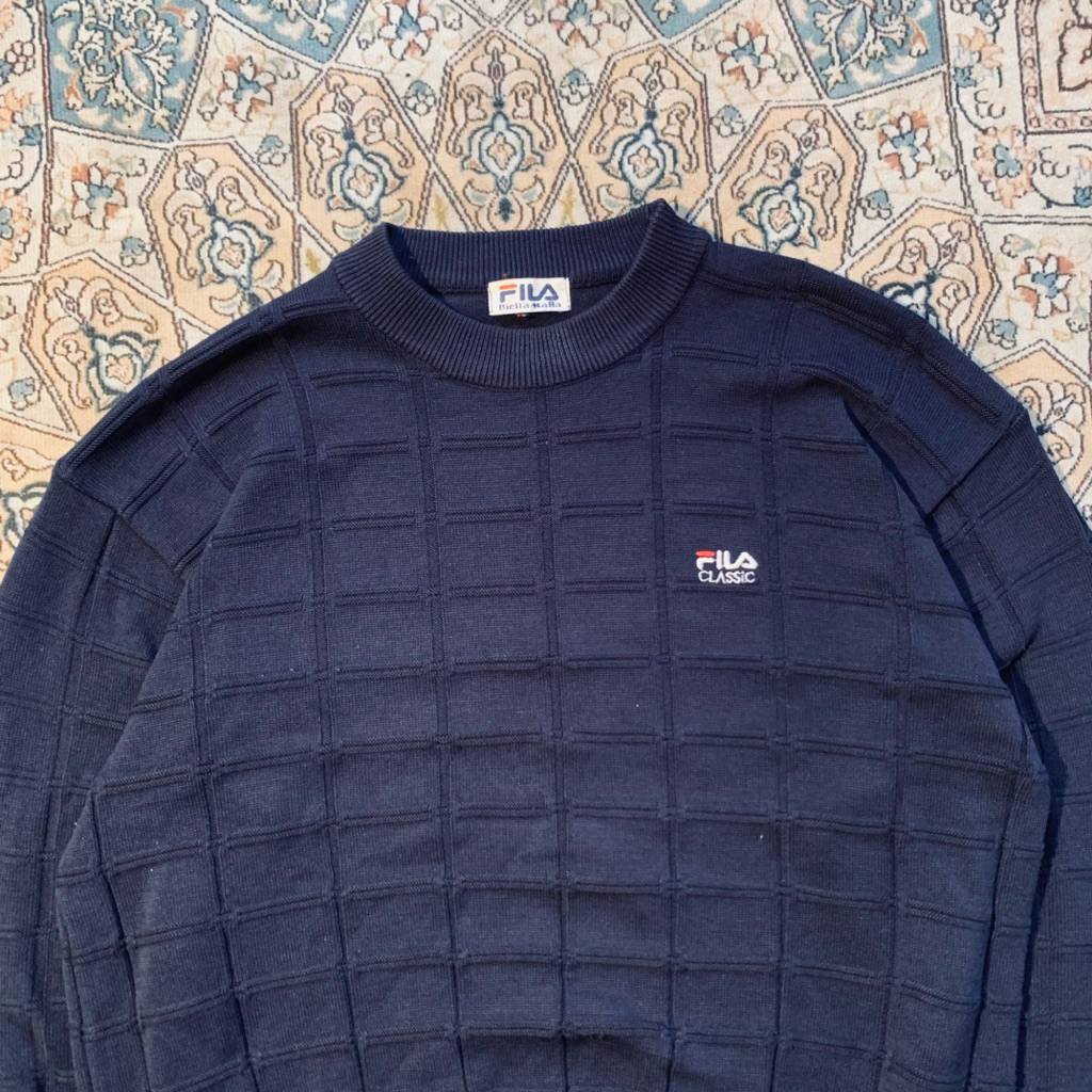 fila knitwear kotak kotak