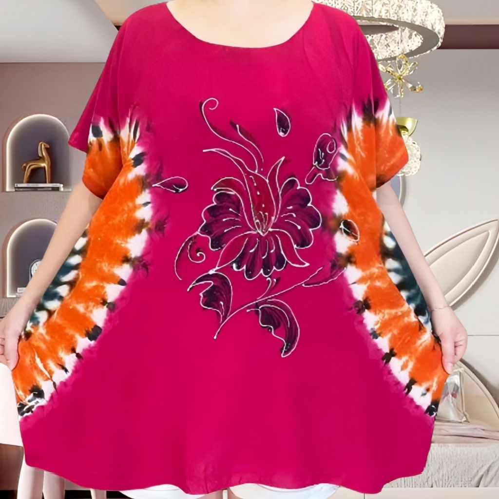 atasan blouse jumbo wanita ld 141 cm blouse wanita size XXXXL jumbo atasan baju wanita jumbo blouse 