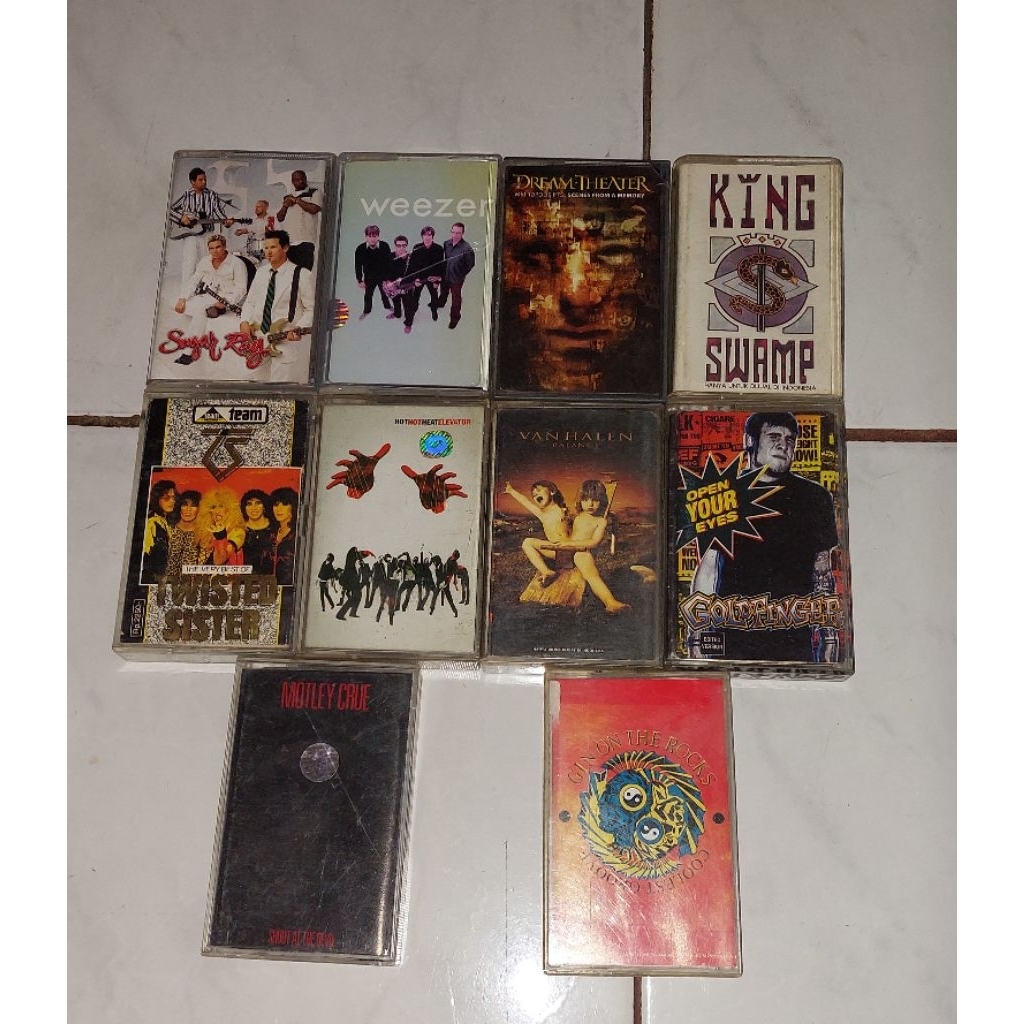 kaset SUGAR RAY / WEEZER / DREAM THEATER-Scenes From A Memory / KING SWAMP / TWISTED SISTER-The Very