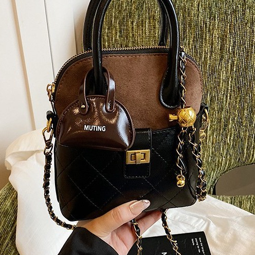 Tas Kecil Gaya Chanel untuk Wanita Tas Selempang Matte Niche