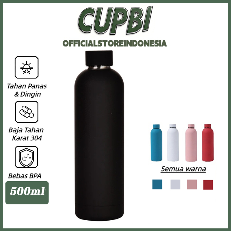500ML Botol minum stainless steel portabel / STAINLESS STEEL 304 / untuk air panas dan dingin /termo