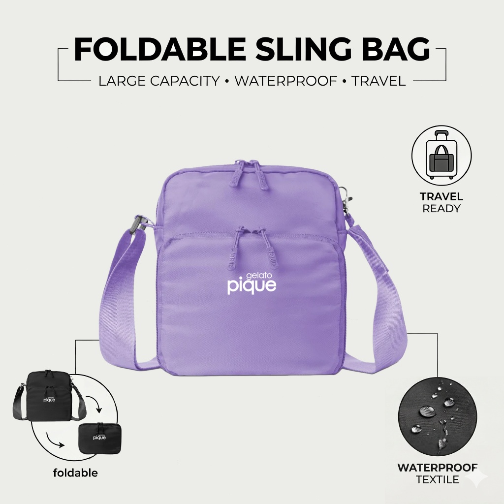 Gelato Pique Official Store /Tas Selempang RFID Block Gelato Pique: Jaga Data & Gaya Anda Tetap Aman