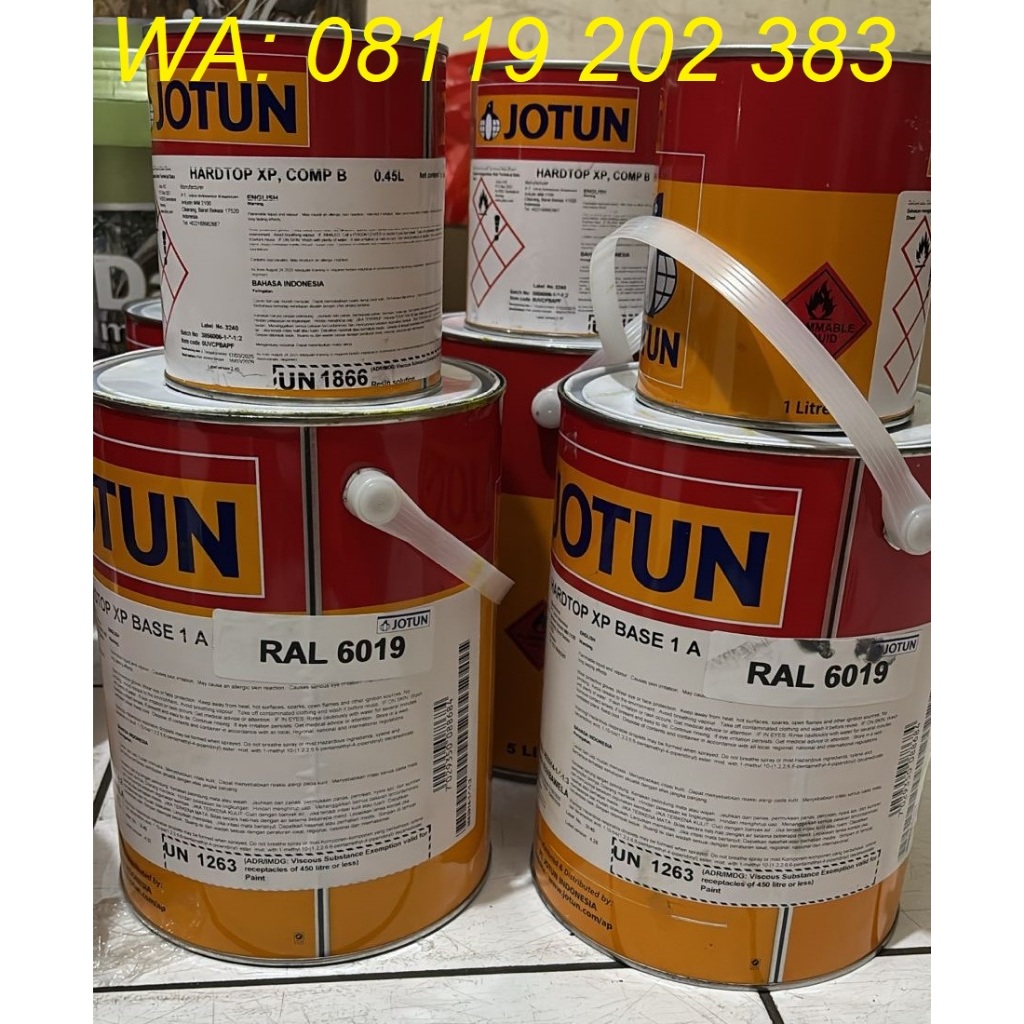 Jotun Hardtop XP pastel green RAL6019, Jotun Paint Hardtop XP hijau 5L set, pastel green RAL 6019 gl
