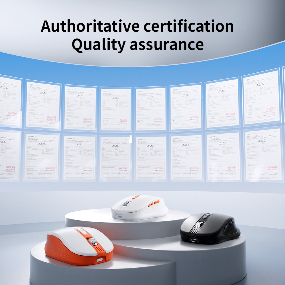 Mouse Suara AI Pintar: Terjemahan 100+ Bahasa, ChatGPT & Multi-AI Voice Assistant, Mouse Nirkabel Bl