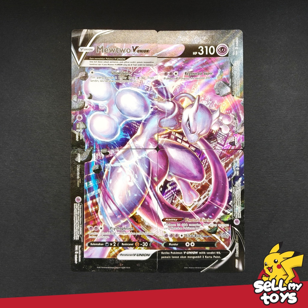 POKEMON TCG Indonesia - V union Mewtwo