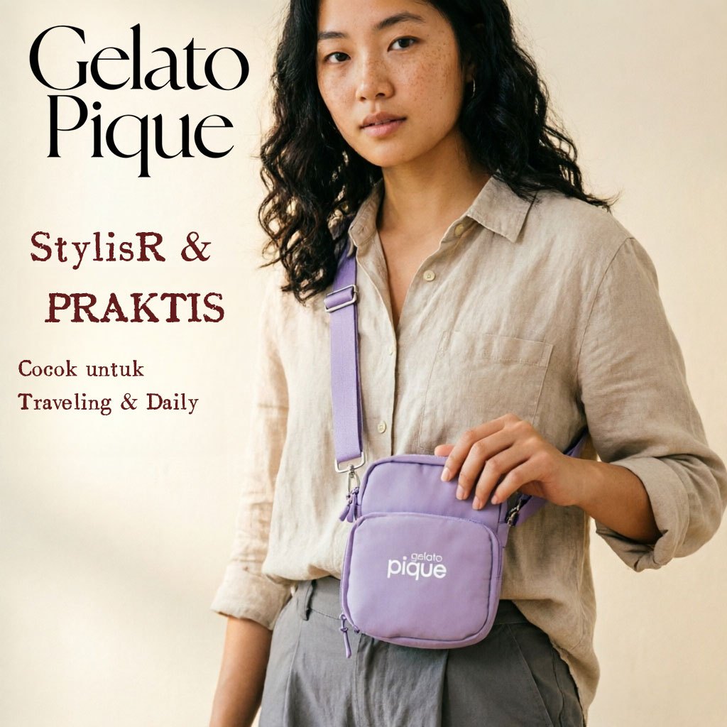 Gelato Pique Tas Bahu Wanita Elegan Stylish untuk Kondangan dan Pesta