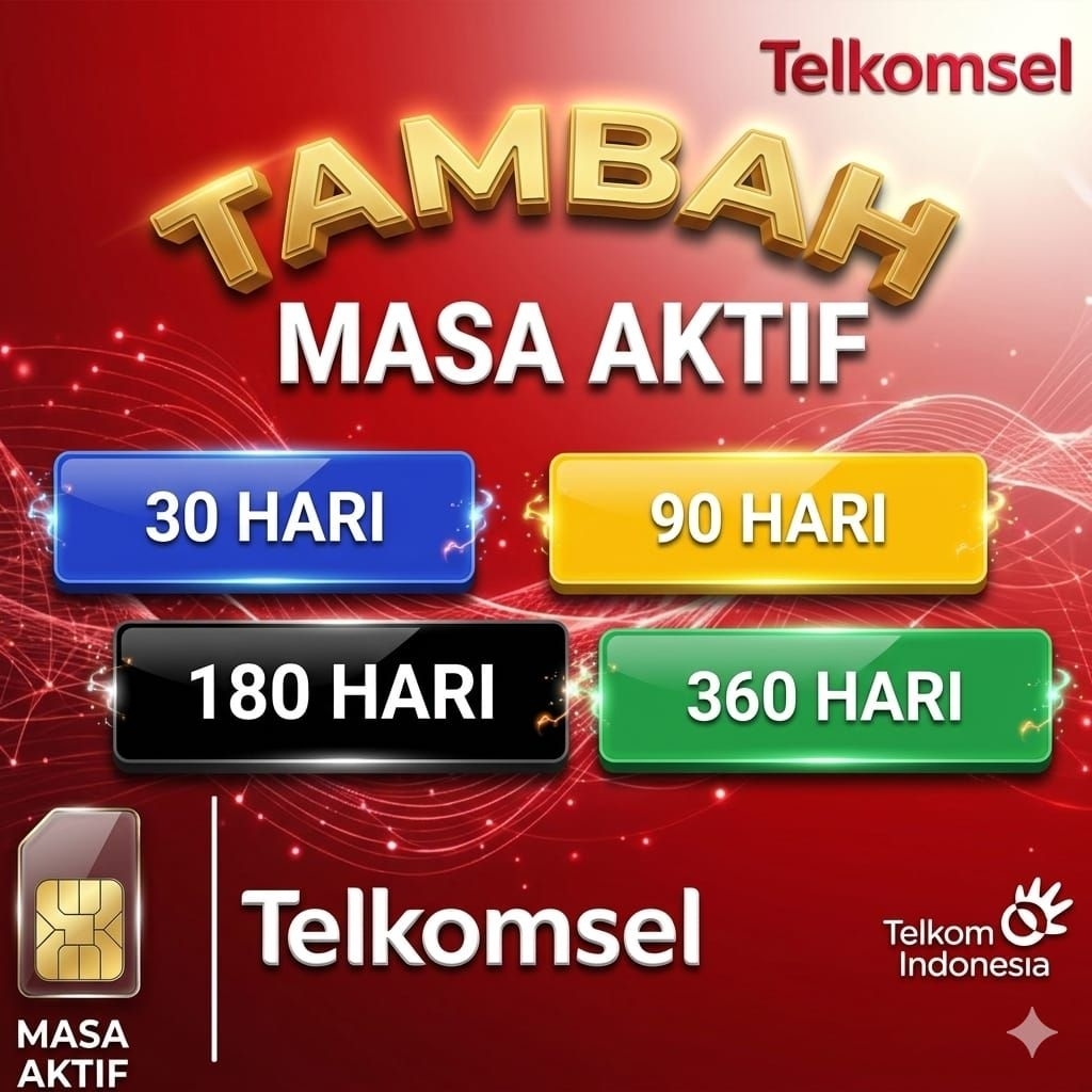 Perpanjangan Masa Aktif Telkomsel - Tambah Masa Aktif Nomor Di Catatan Pesanan