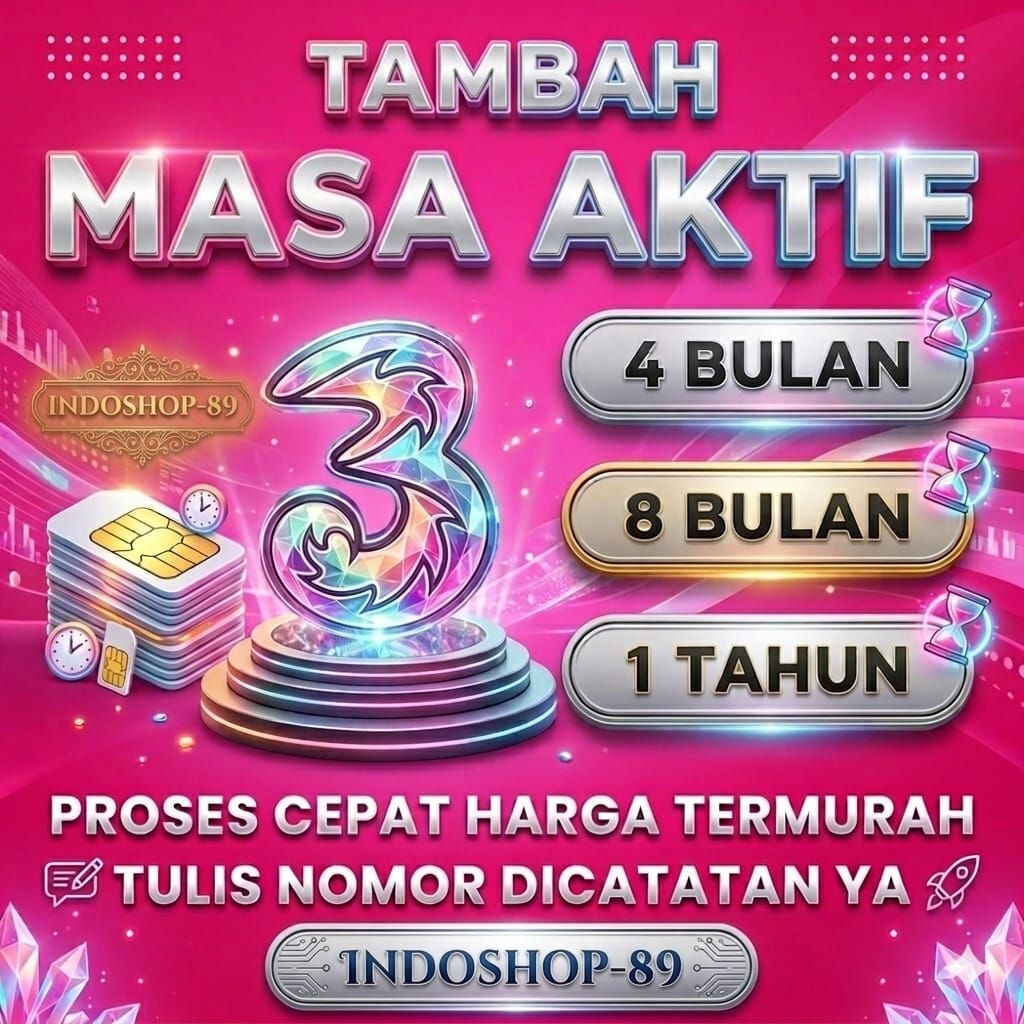 Jual Tambah Masa Aktif 3 Three