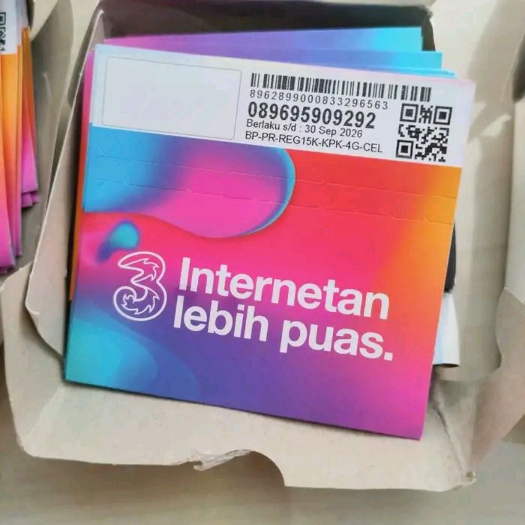 Kartu perdana Tri siap pakai