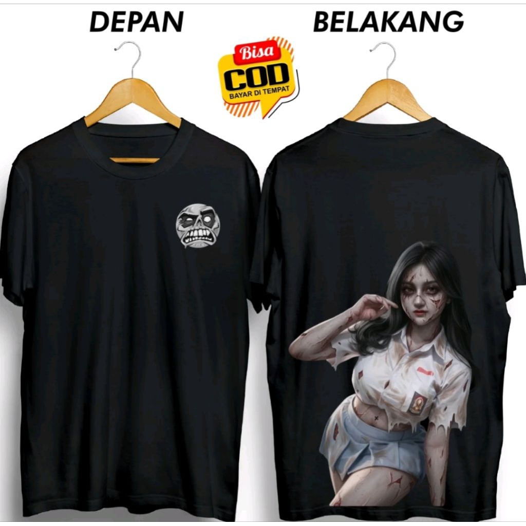 KAOS DISTRO HANTU VIRAL CEWEK SMA SEKSI