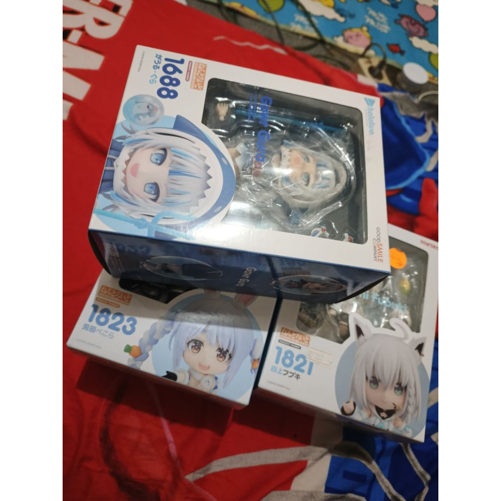 Nendoroid gawr gura, fubuki, pekora set