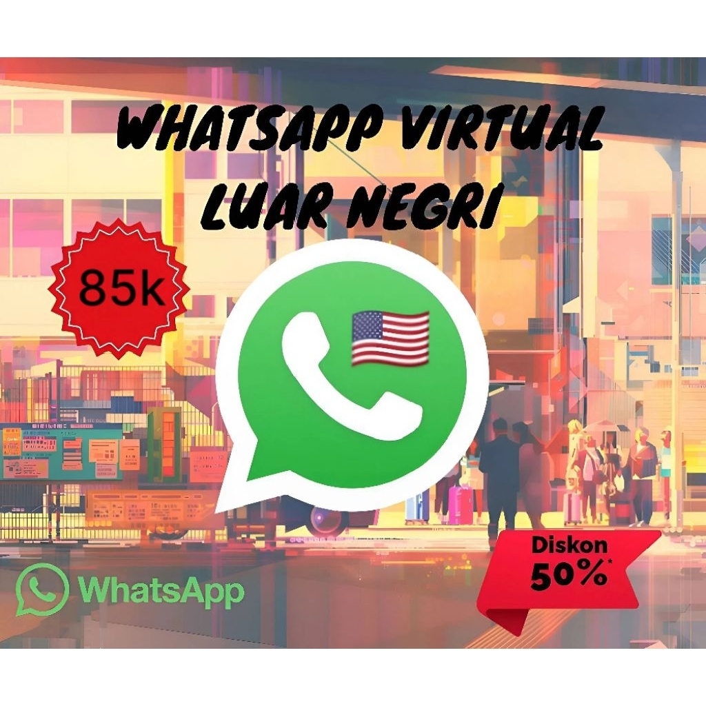 NOMOR VIRTUAL USA / LUAR NEGRI UNTUK DAFATR W/A