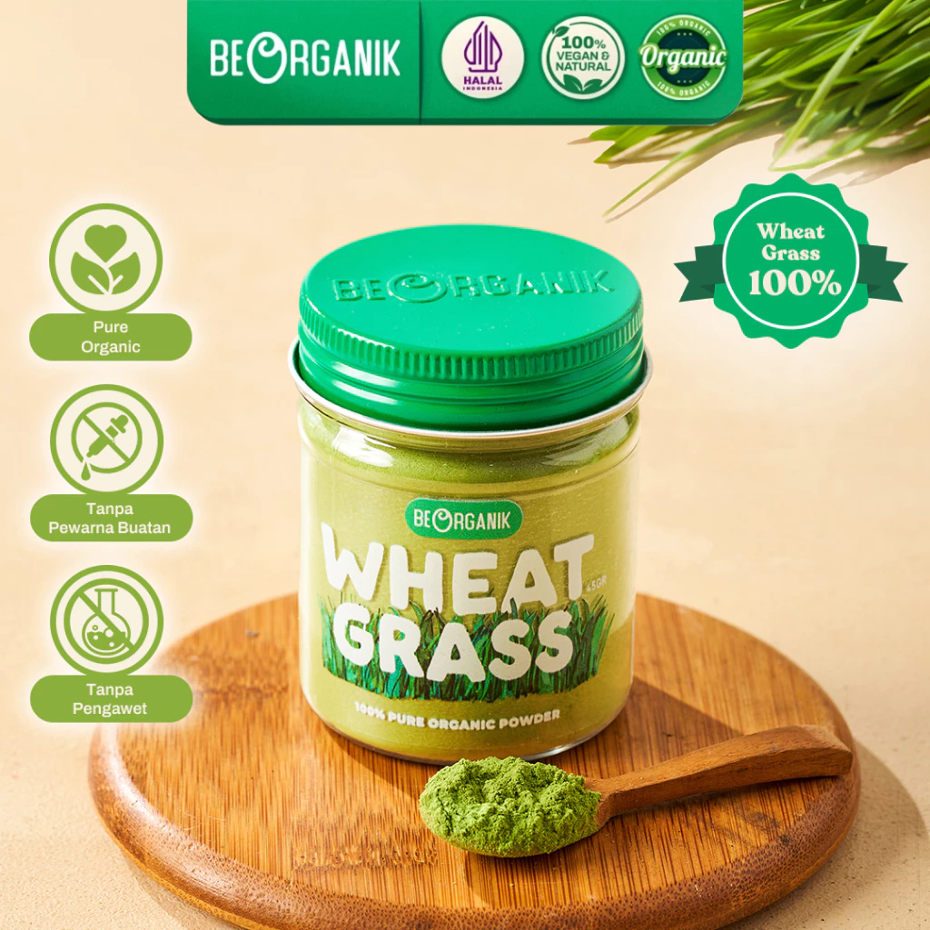 BEORGANIK BARLEY GRASS POWDER / RUMPUT BARLEY BUBUK 45GR