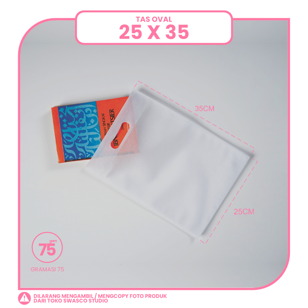 TAS SPUNBOND OVAL 25X35 (POLOS)