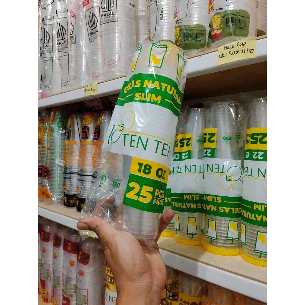 CUP TENTEN PREMIUM PRAKTIS 10,14,16 OZ CUP OVAL 18,22 OZ DAN CUP SLIM 18,22 OZ