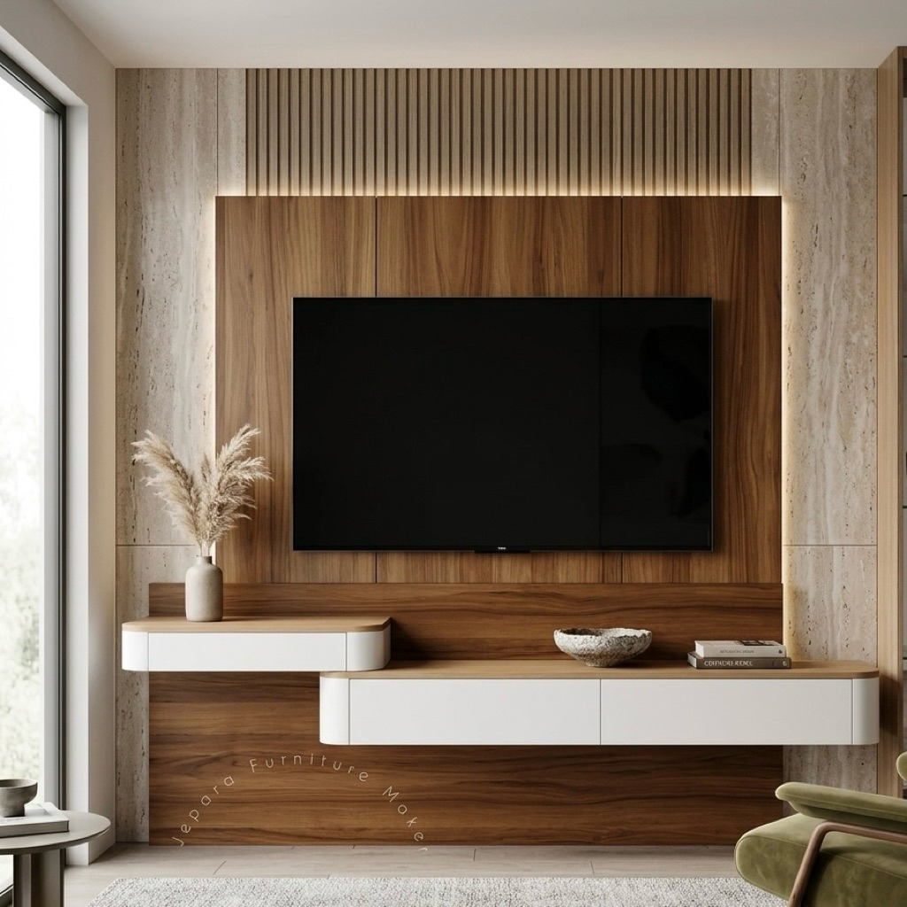 Meja Tv & Meja Rias gantung minimalis #Premium #Soft+HPL TV.102