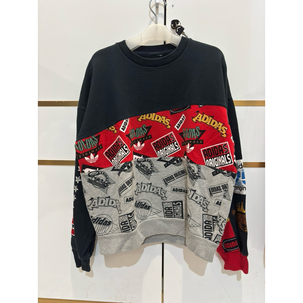 Crewneck baju lengan panjang Adidas x Nigo