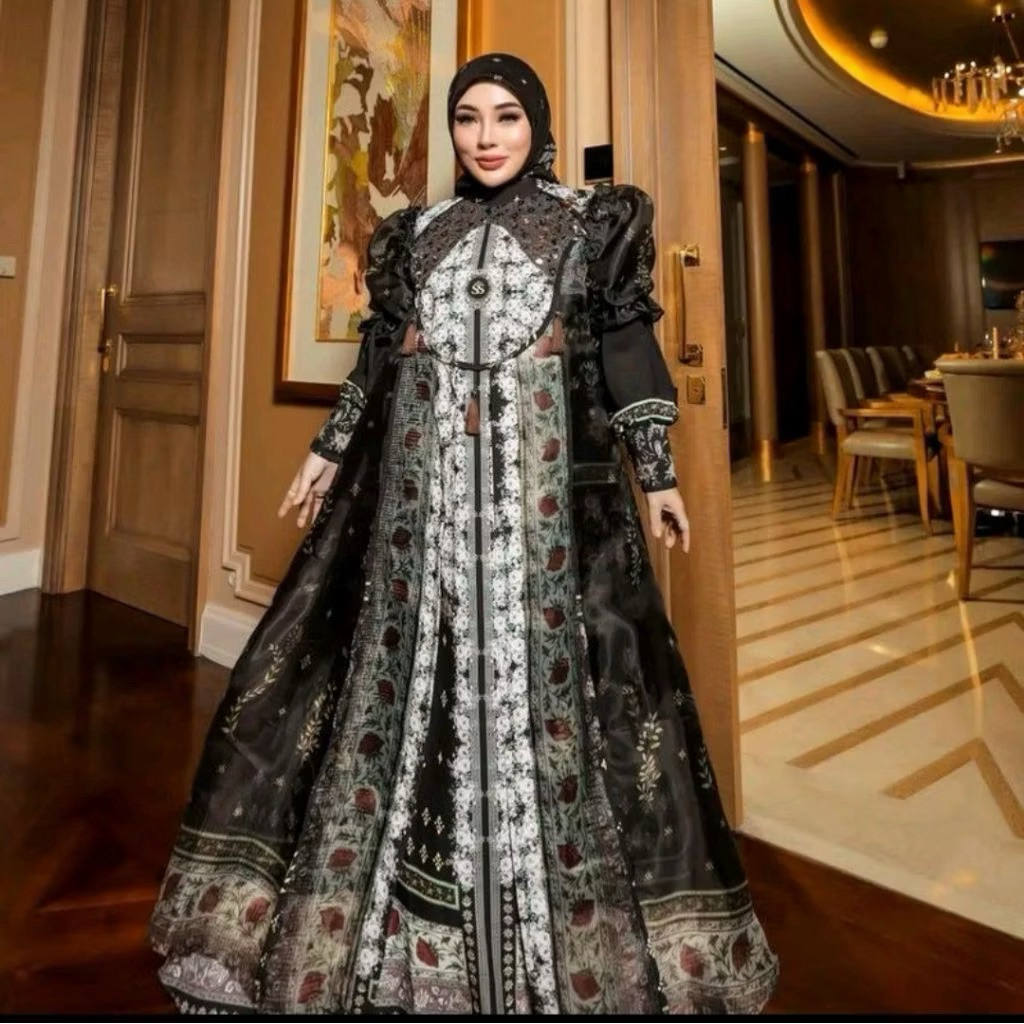 gamis Shellasaukia sudah set sama hijab ORiginal Shellasaukia