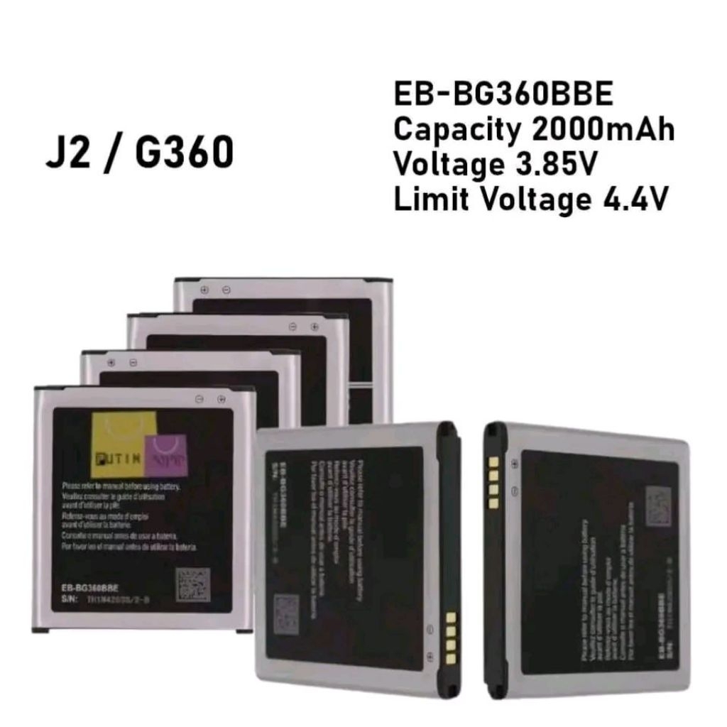 Baterai Battery Samsung J2 J200G J2 2015 Battery EB-BG360BBE Model Original Asli