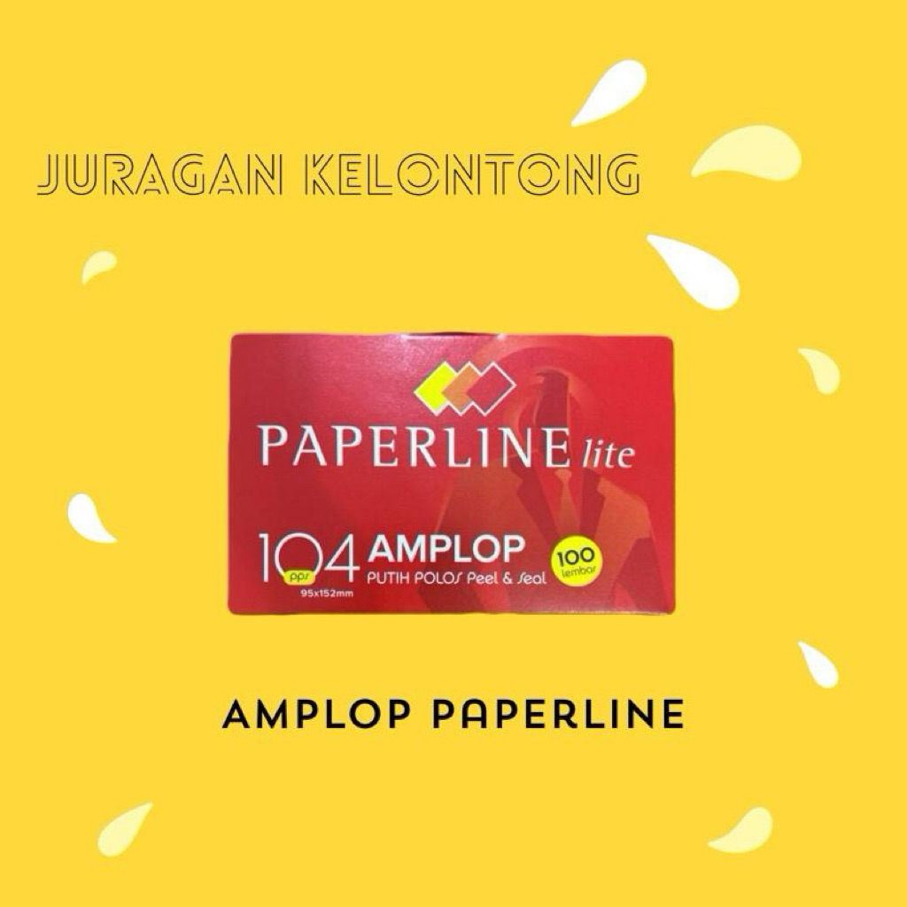 Amplop Paperline Lite / AMPLOP PAPERLINE POLOS 104 / AMPLOP POLOS PEREKAT PAPERLINE