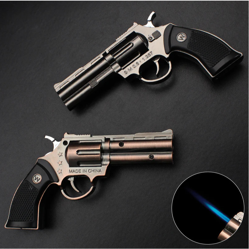 Korek Api Gas Bara PST Colt Kecil COB Ps 668 Lighter Unik Mancis Isi Ulang