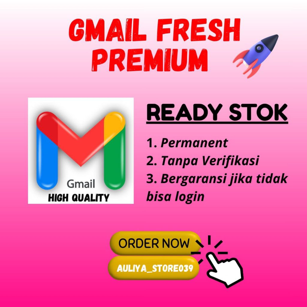 Akun Gmail Fresh Termurah dan bergaransi tampah Verifikasi