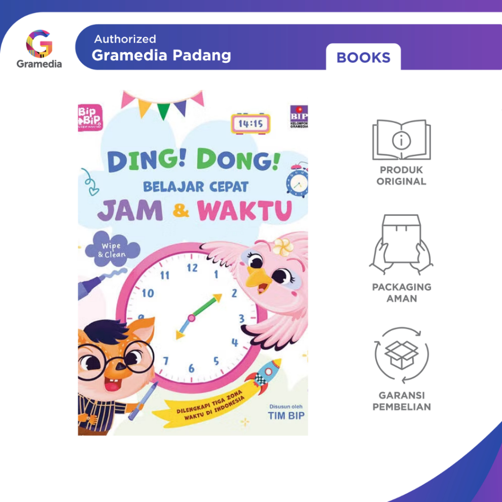 Gramedia Padang - Ding Dong Belajar Cepat Jam dan Waktu