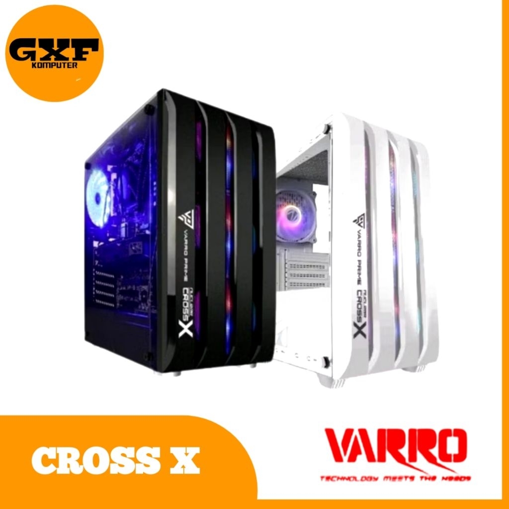 CASING VARRO CROSS X ATX INCLUDE 3 FAN RGB