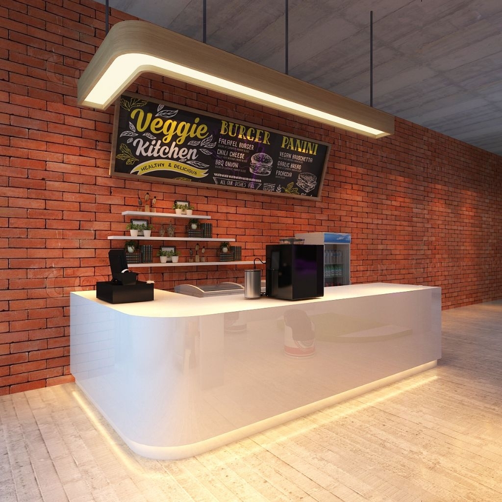 Meja bar atau meja kasir coffee