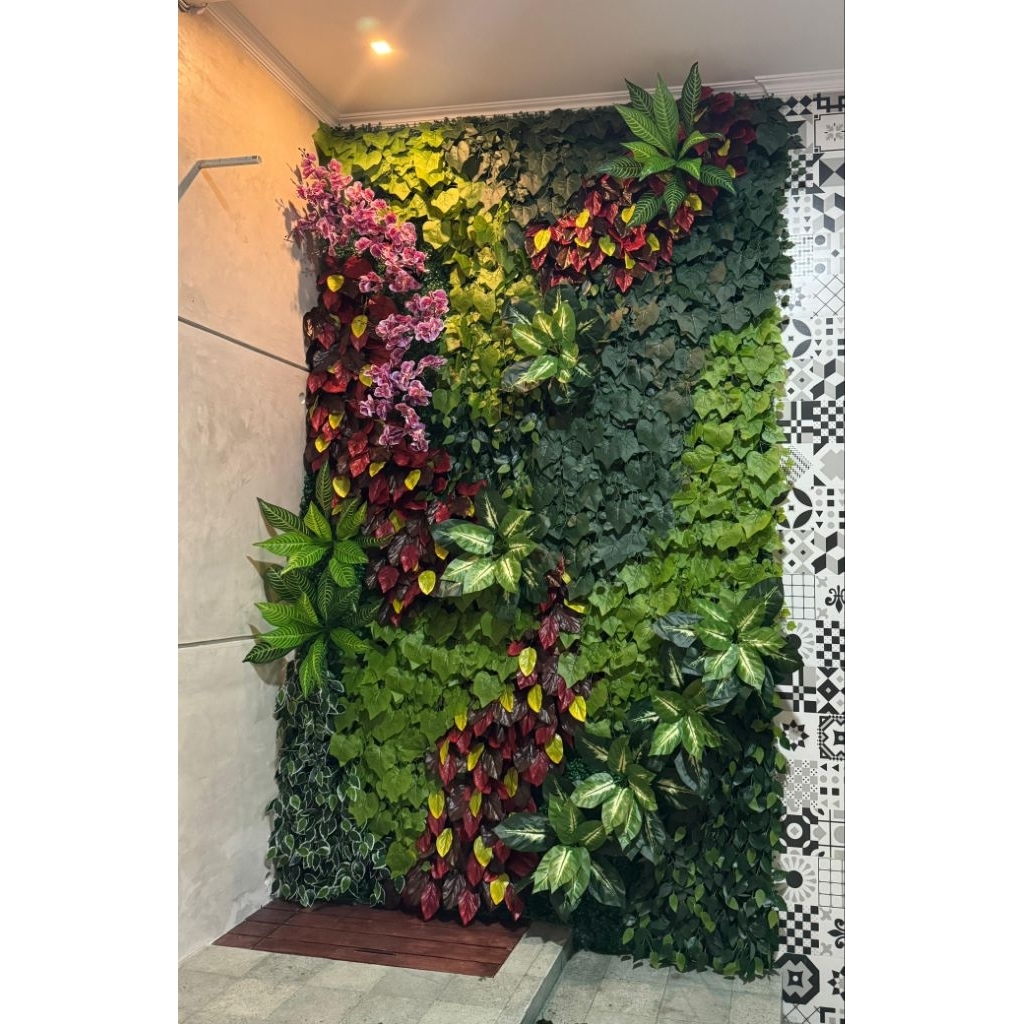 VERTICAL GARDEN SINTETIS KHUSUS INDOOR DAN OUTDOOR -VERTICAL GARDEN BEBAS PERAWATAN