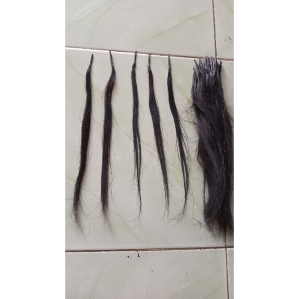 Rambut sambungan asli rambut asli