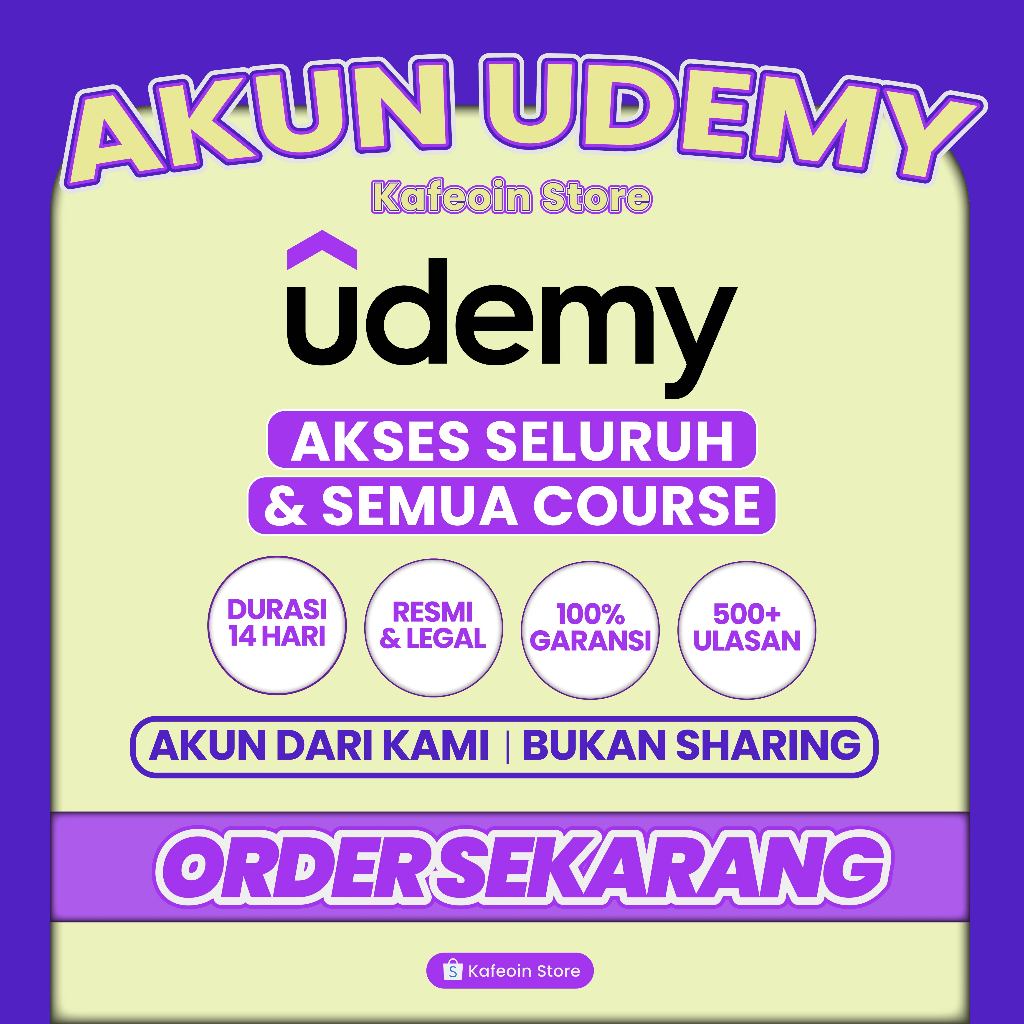 UDEMY PREMIUM 14 Hari Personal Plan - Legal dan Bergaransi