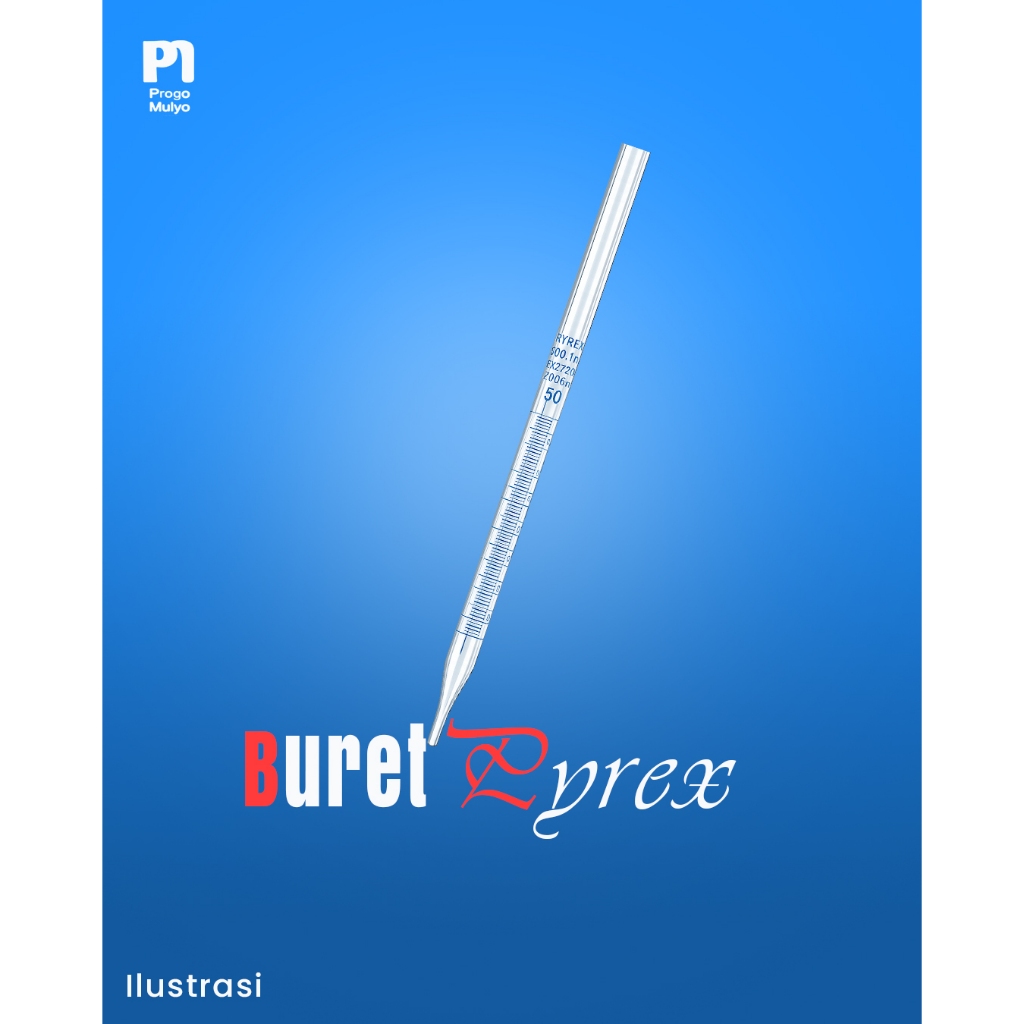 Buret pyrex kran teflon 50ml