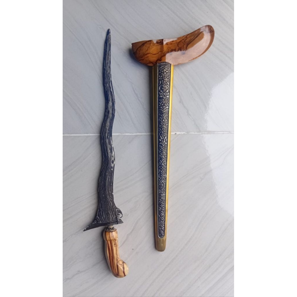 Keris Pendawa Cinarito Luk 5 Dwi Pamor