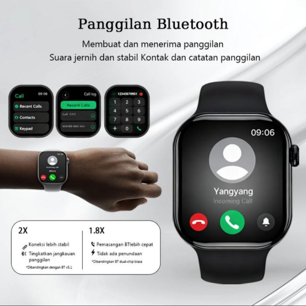 SmartWatch S 10 Pro Max - Tahan Air, Desain Elegan, Kompatibel dengan iOS & Android