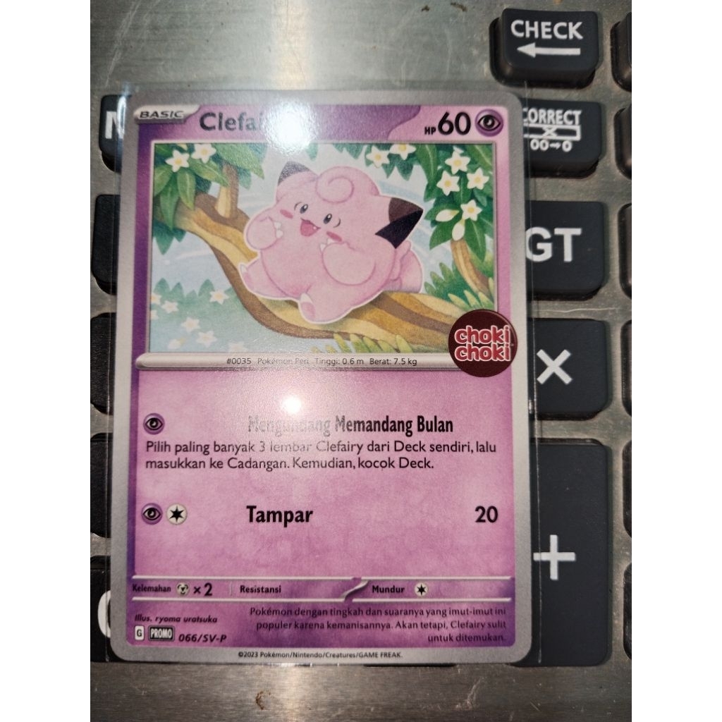 CLEFAIRY KARTU POKEMON CHOKI-CHOKI