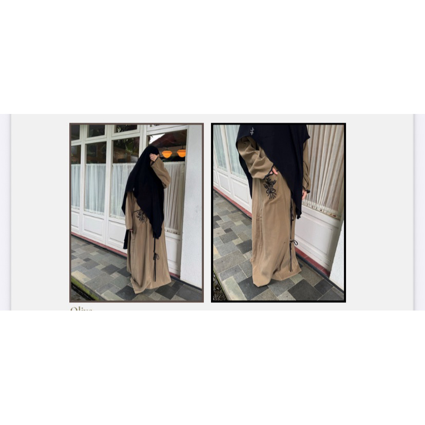 Noura aafiya size M new without tag warna olive