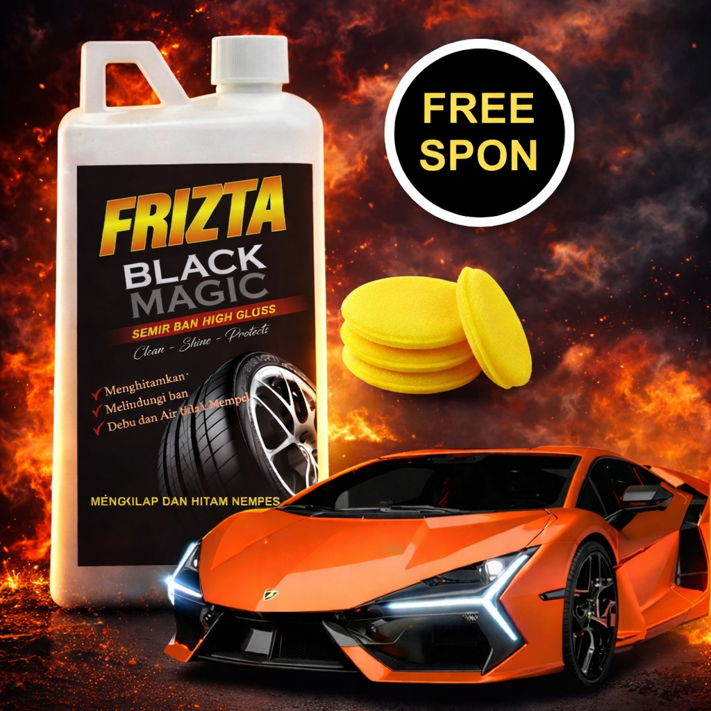 KIT SEMIR BAN Pengkilap Ban Pengkilap Body Mobil dan Motor KIT BLACK MAGIC