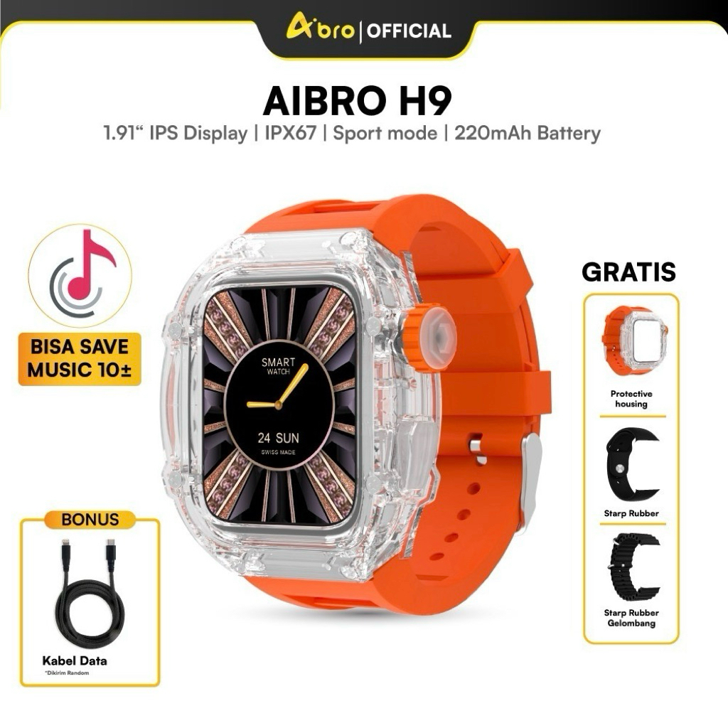 SMARTWATCH PRIA WANITA | AIBRO H9 | SPORTMODE