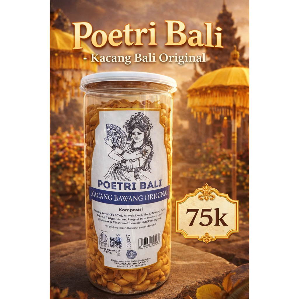 Poetri Bali - Kacang Bawang ori 550gr