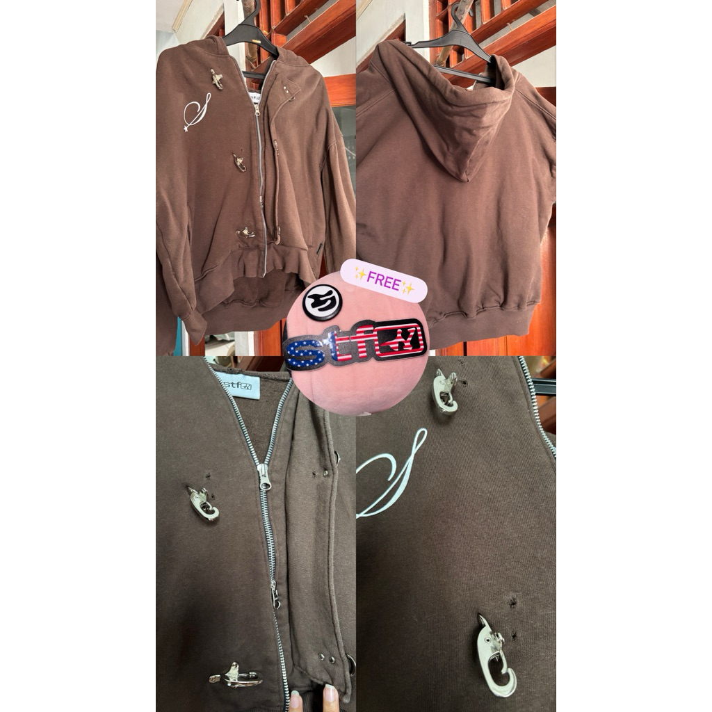 SATISFACTION FIREMAN HOODIE COKLAT