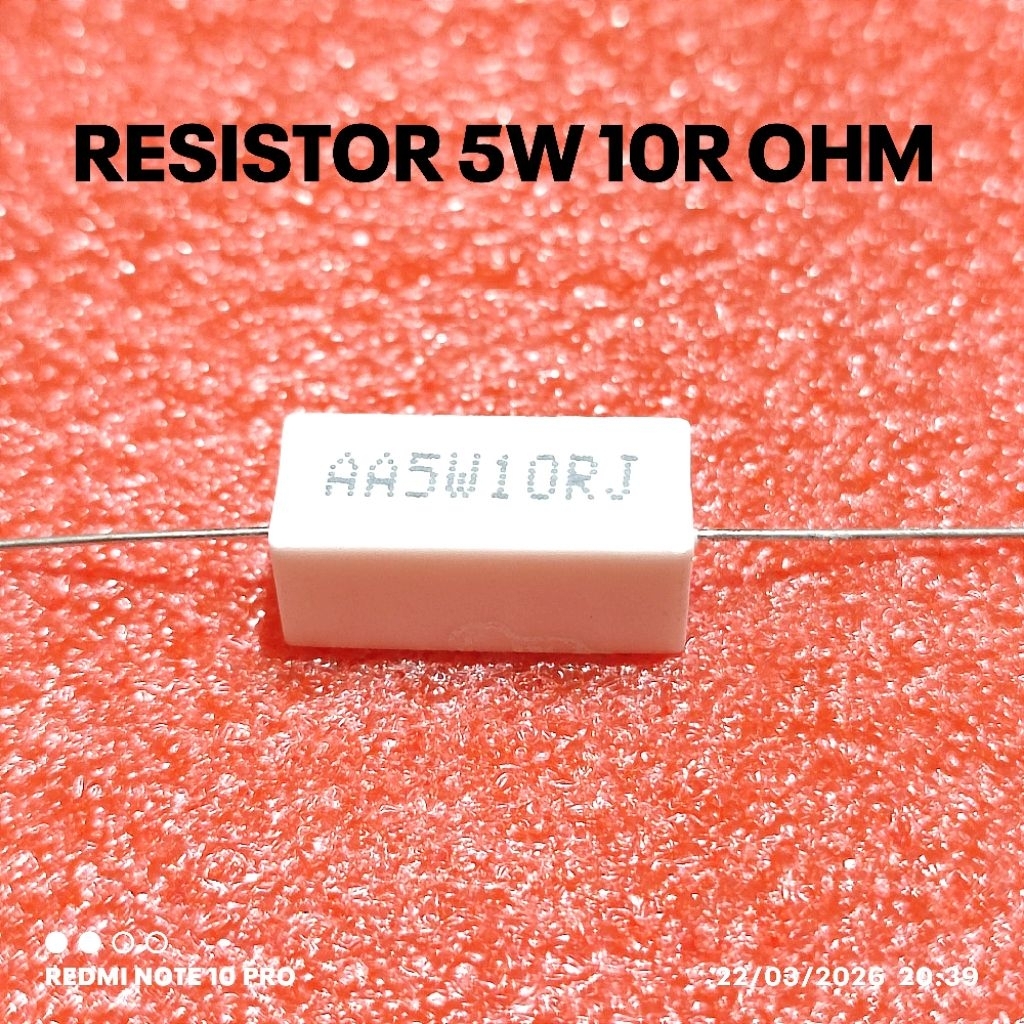 RESISTOR KAPUR 5W 5WATT 10R 10 OHM ROHS