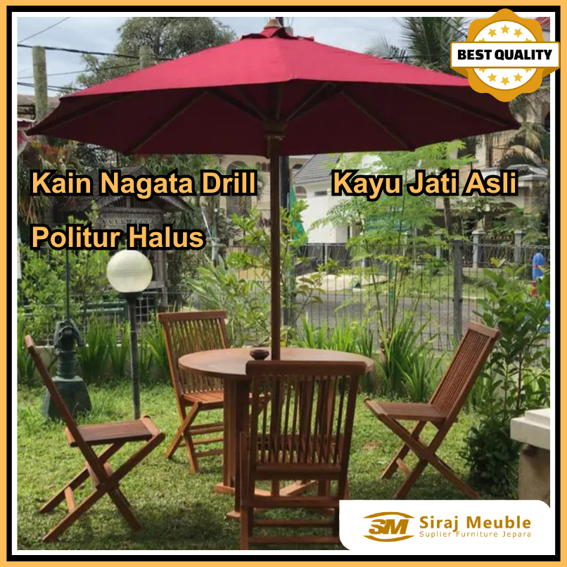 Set Meja Payung Taman Cafe Outdour Kain Nagata Payung Taman Cafe Payung Tenda