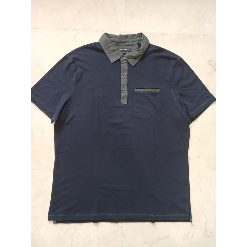 Kaos Kerah Polo Shirt Original Banana Republic - Size XL