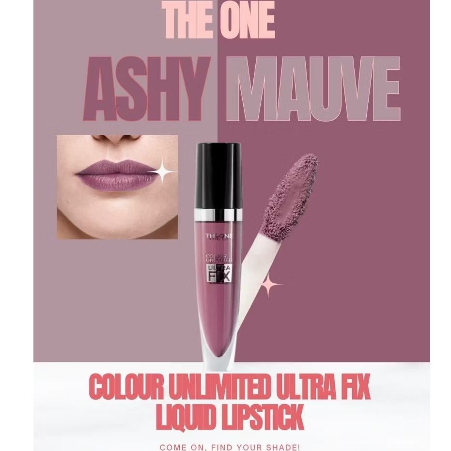 Lipstick TO Colour Unlimited Ultra Fix Liquid Ashy Mauve 44719 - Lipstik Tahan Lama & Tidak Transfer